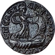 Diassarion - Pseudo-autonomous issue Aiolis, Kyme, Rome, 253-260 reverse image