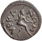 Hemiassarion VΡΚΑΝΩΝ; Hyrcanis, Rome, 180-182 reverse image