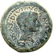 As - Tiberius 𐤏𐤁𐤃𐤓𐤕 obverse image