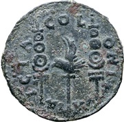 Dupondius - Augustus COLONIA PATRICIA reverse image