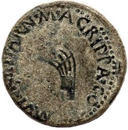 Dupondius - Augustus M AGRIPPA COS III MVNICI PARN reverse image