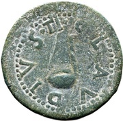 Dupondius - Tiberius TI CLAVDIVS, Rome, 12 BC - 14 AD reverse image