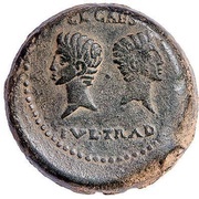 Dupondius - Augustus C L CAES IVL TRAD reverse image
