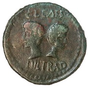 Dupondius - Augustus C L CAES IVL TRAD reverse image