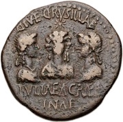 Sestertius - Caligula Apamea obverse image