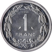 1 Franc Essai reverse image