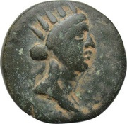 Æ21 - Caligula Ϛ ΚΟΜΑΝΩΝ; Comana obverse image