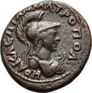 Æ20 - Trajan ΗΡΑΚΛΕΩΤΑΝ ΜΑΤΡΟΠΟΛ; Heraclea Pontica reverse image