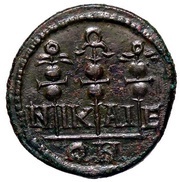 Quadrans - Severus Alexander ΝΙΚΑΙΕΩΝ; Standards; Nicaea reverse image
