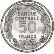50 Francs Pattern reverse image