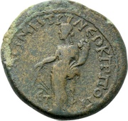 Æ32 - Commodus ΑΔΡ ΑΜΑCΙ ΜΗΤΡ ΝEΩΚ ΠΡ Τ ΠOΝΤ EΤ ΡϞ; Amasea reverse image