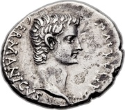 Drachm - Caligula IMPERATOR PONT MAX AVG TR POT; Caesarea in Cappadocia mint obverse image