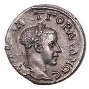 Drachma - Gordianus III ΜΗΤΡΟ ΚΑΙC Β Ν, EΤ Δ; Caesarea, Cappadocia obverse image