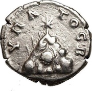 Didrachm - Lucius Verus YΠATOC B; Caesarea, Cappadocia, Rome, 161 reverse image