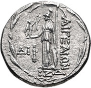 Tetradrachm, Rome, 47 BC - 26 BC reverse image