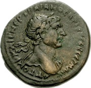 Æ21 - Trajan ΑΛΕΞΑΝΔΡΕΩΝ ΚΑΤ ΙϹϹΟΝ ΕΤΟΥϹ ΑΠΡ; Alexandria ad Issum obverse image