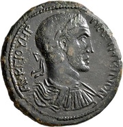 Tetrassarion - Maximinus I ЄT A ANЄMOVPIЄωN; Anemurium obverse image