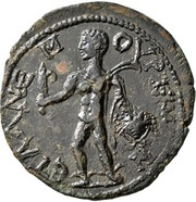 Tetrassarion - Maximinus I ЄT A ANЄMOVPIЄωN; Anemurium, Rome, 235-238 reverse image