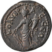 Diassarion - Herennius Etruscus ΚΟΛΥΒΡΑϹϹΕΩΝ; Colybrassus, Rome, 249-251 reverse image