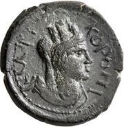 Assarion - Faustina II ΚΟΡΟΠΙϹΕωΝ; Coropissus, Rome, 147-175 reverse image