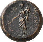 Assarion - Tiberius ΕΠΙΦΑΝΕΩΝ, ΘϘ; Epiphanea, Rome, 31-32 reverse image