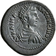 Assarion - Caracalla ΓЄΡMANIKOΠOΛIC - ЄT C/ΔI; Germanicopolis obverse image
