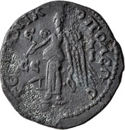 Tetrassarion - Geta as caesar ΓЄΡMANIKOΠOΛЄΩC / Є-T / CЄI ; Germanicopolis, Rome, 208-209 reverse image
