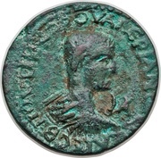 Dupondius - Valerianus ΛAEΡTEITΩN; Laertes obverse image