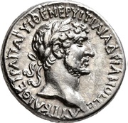 Tridrachm - Hadrian ΤΑΡϹΕΩΝ ΜΗΤΡΟΠΟΛΕΩϹ; Tarsus obverse image