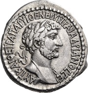 Tridrachm - Hadrian ΤΑΡϹΕΩΝ ΜΗΤΡΟΠΟΛΕΩϹ; Tarsus obverse image