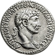 Tridrachm - Hadrian ΤΑΡϹΕΩΝ ΜΗΤΡΟΠΟΛΕΩϹ; Tarsus obverse image