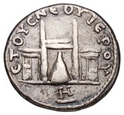 Tetradrachm - Vespasianus Temple of Aphrodite; Cyprus, Rome, 75-76 reverse image