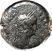 Diobol - Claudius Alexandria obverse image