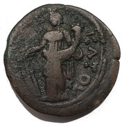 Æ Drachm - Antoninus Pius L ΔⲰΔƐΚΑΤΟV, Rome, 148-149 reverse image