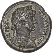 Tetradrachm - Hadrianus L ΔEKATOY; Alexandria obverse image