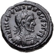 Tetradrachm - Philippus I Athena seated; Alexandria obverse image