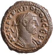 Tetradrachm - Probus Eagle and Palm; Alexandria obverse image