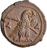 Tetradrachm - Probus Eagle and Palm; Alexandria, Rome, 277-279 reverse image