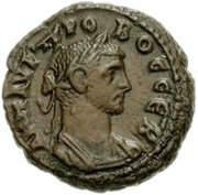 Tetradrachm - Probus Eagle Open Wings; Alexandria obverse image