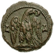 Tetradrachm - Probus Eagle Open Wings; Alexandria, Rome, 277-279 reverse image
