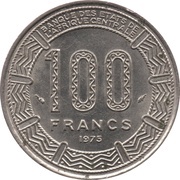 100 Francs, Cameroon, 1975-1986 reverse image