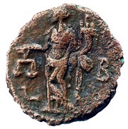 Tetradrachm - Diocletianus L B; Dikaiosyne; Alexandria reverse image