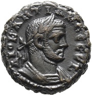 Tetradrachm - Diocletianus LI B; Eirene; Alexandria obverse image