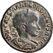 Sestertius - Gordian III CAES ANTIOCH COL S R; Antioch of Pisidia obverse image