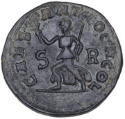 Æ26 - Philippus I CAES ANTIOCH COL S R; Antioch of Pisidia reverse image