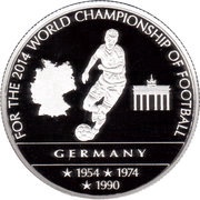 100 Francs Germany reverse image