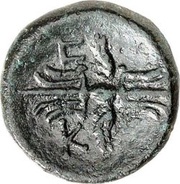 Æ16 - Amyntas Κ (PH); Cremna, Rome, 29 BC - 25 BC reverse image