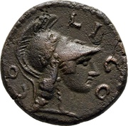 Æ22 - Antoninus Pius COL ICO; Iconium, Rome, 138-161 reverse image