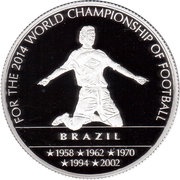 100 Francs Brazil reverse image