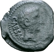As - Octavian CAESAR; Narbo obverse image